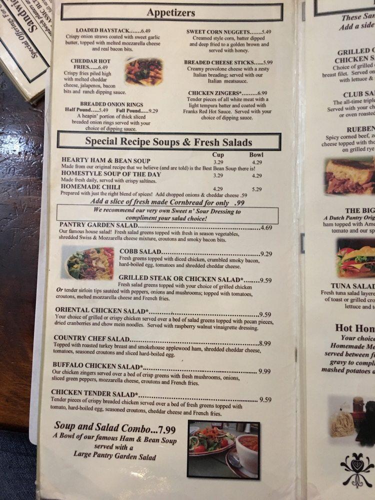 Menu at Dutch Pantry Family Restaurant, Clearfield
