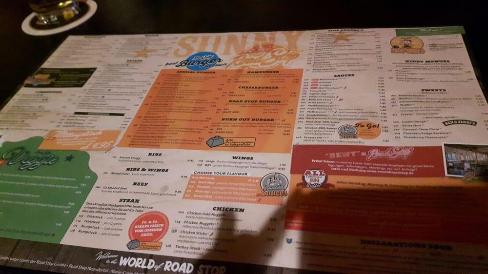 Menu at Road Stop Neandertal restaurant, Mettmann