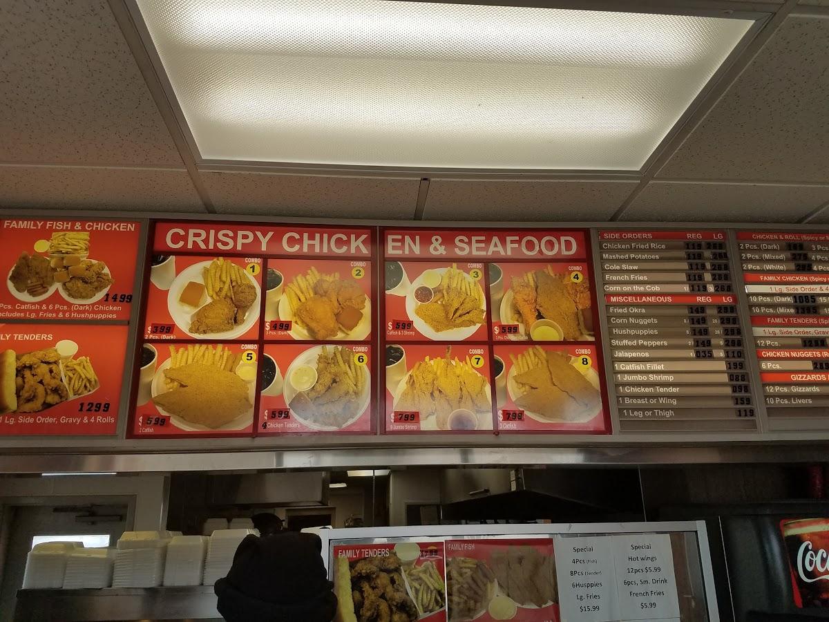 Menu at Crispy's Chicken & Seafood fast food, Haltom City