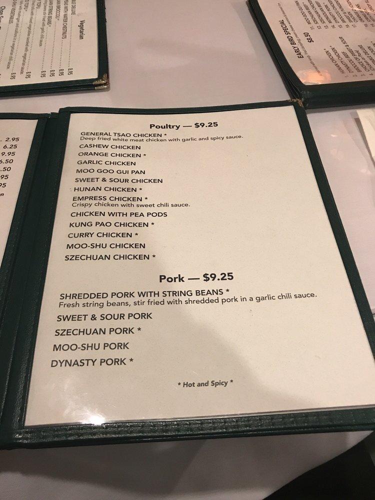 Menu at Orange Blossom restaurant, Orange