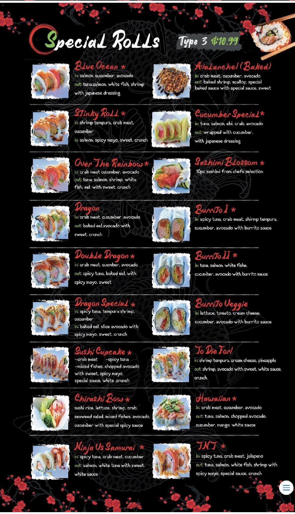 Carta del restaurante Awi Sushi (Express), Colorado Springs