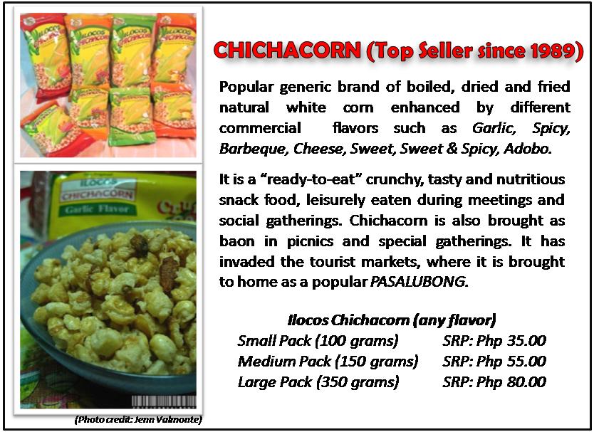 Menu at Ilocos Food Products - IFP, Vigan City