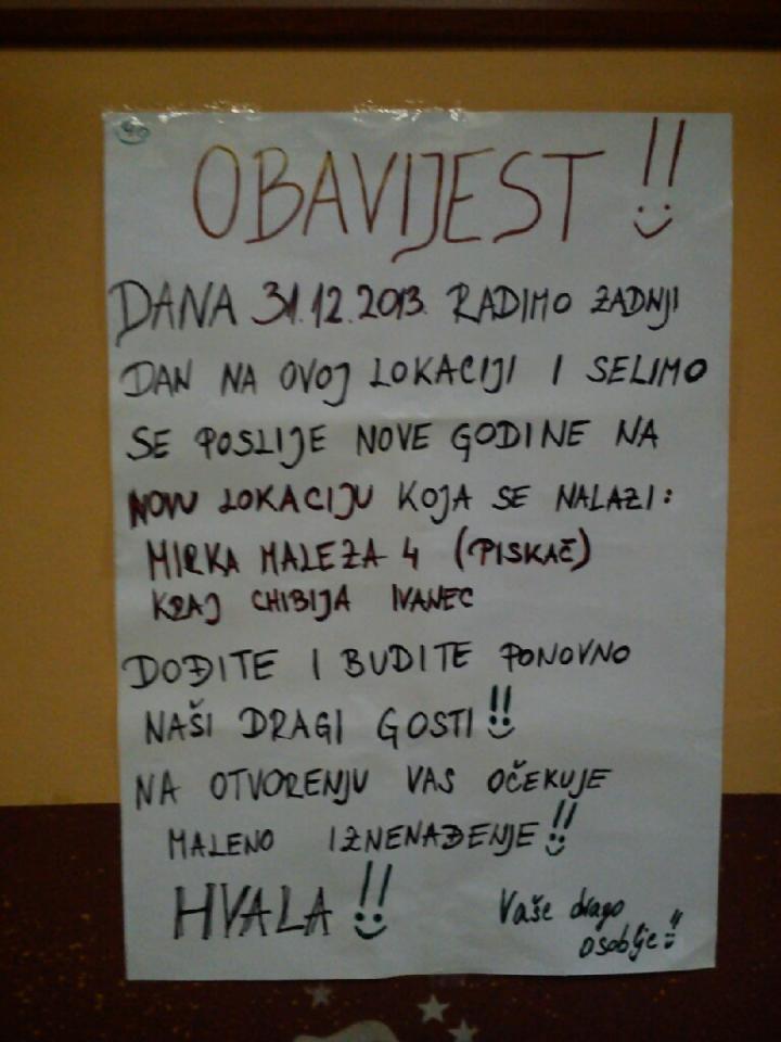 Menu di Caffe bar Daj-Dam Ivanec 