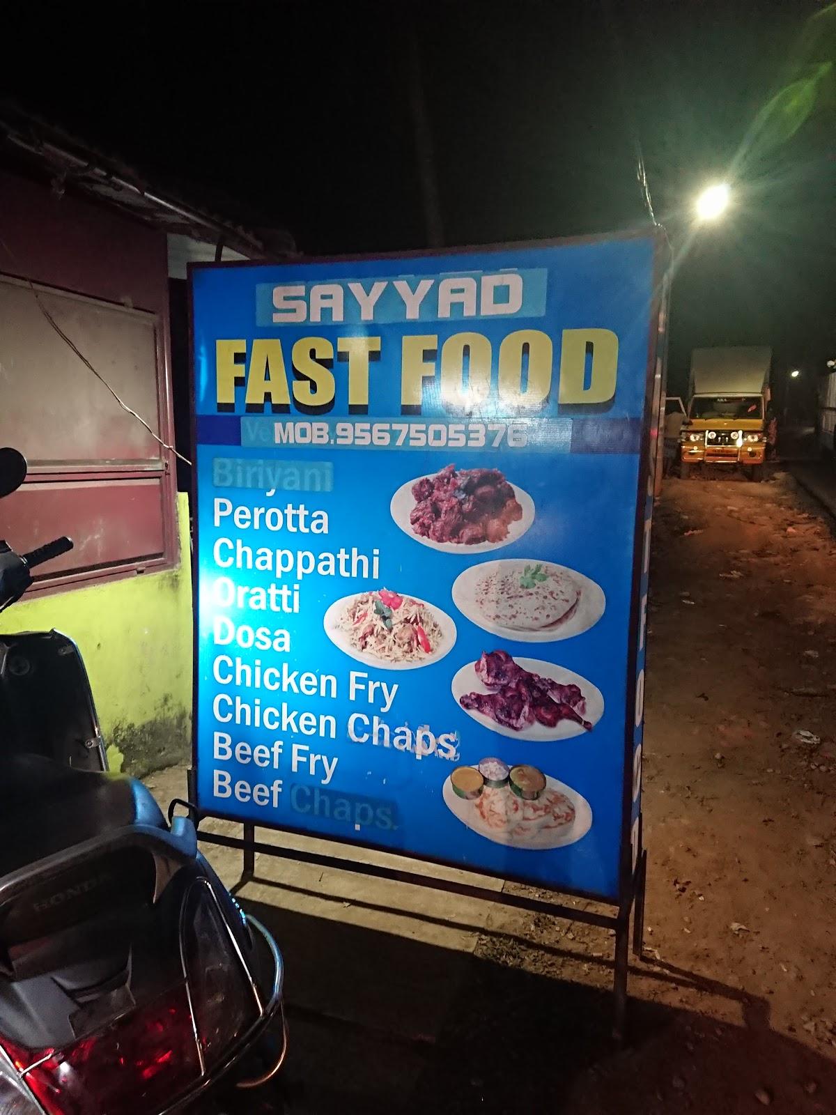 menu-at-sayyad-fast-food-kovalam