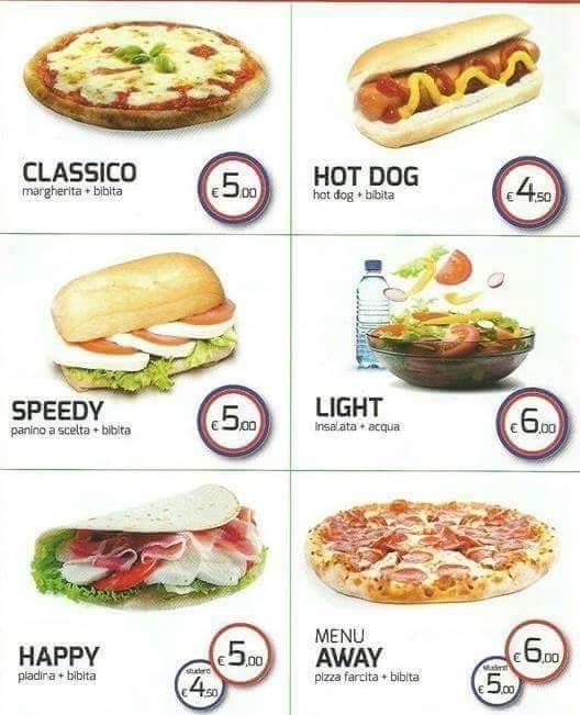 Menu da Pizza Away diventa Mani in Pasta pizzeria, Gravellona Toce