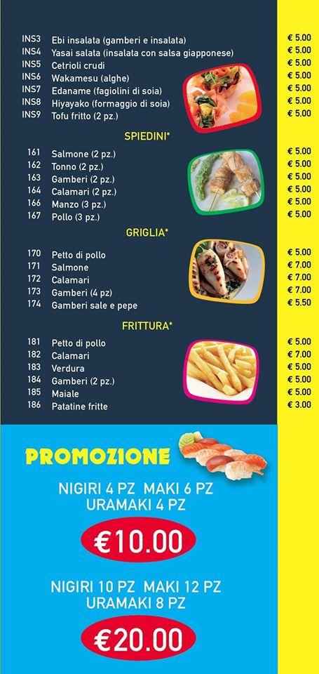 Menu di Sheng Long Casalotti Rome 