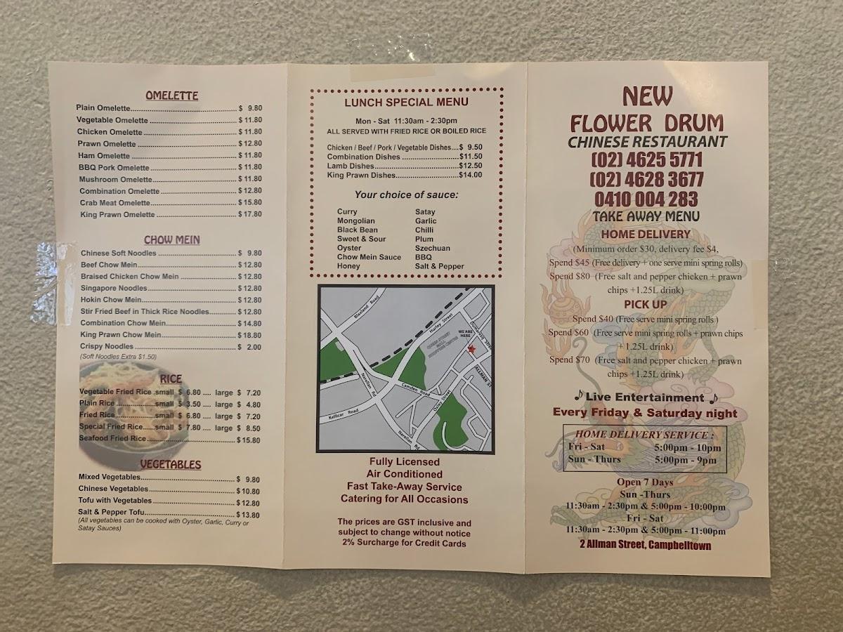 New Flower Drum Menu at Timothy Sapp blog