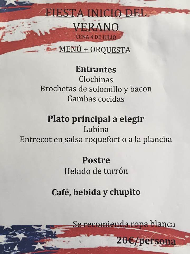 Menu at Bar El Abuelo, Spain, C. Barrachina