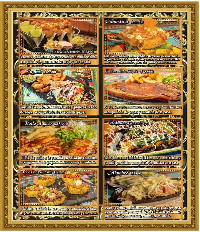 Carta de Guadalupe Mexican Grill & Bar La buena esquina, Bello, Cl. 55