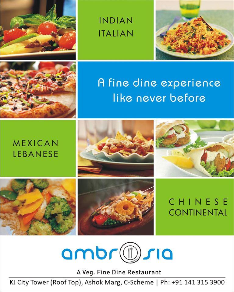 Ambrosia menu