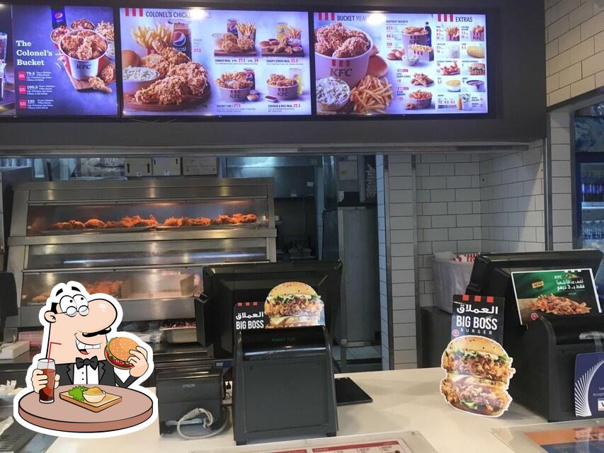 KFC restaurant, Abu Dhabi, ADNOC Petrol Station M22 Restaurant menu