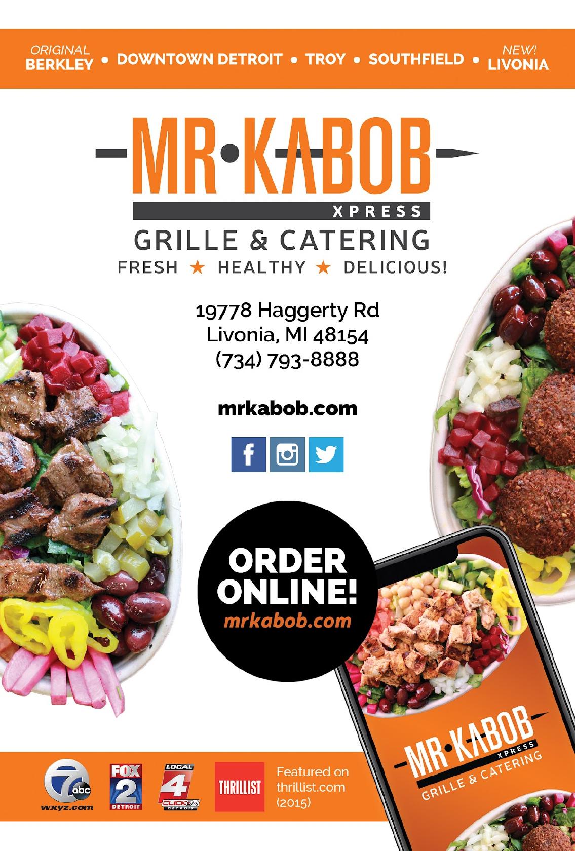 Menu at Mr Kabob Xpress Grille & Catering Livonia restaurant, Livonia