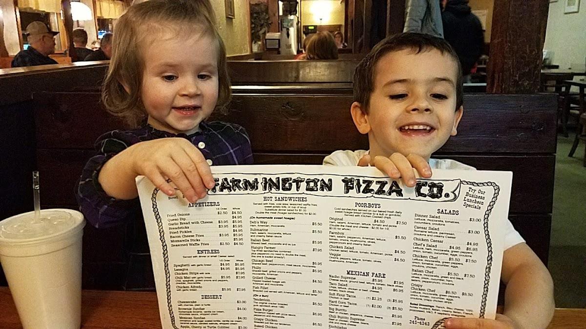 Menu at Farmington Pizza Co pizzeria, Farmington
