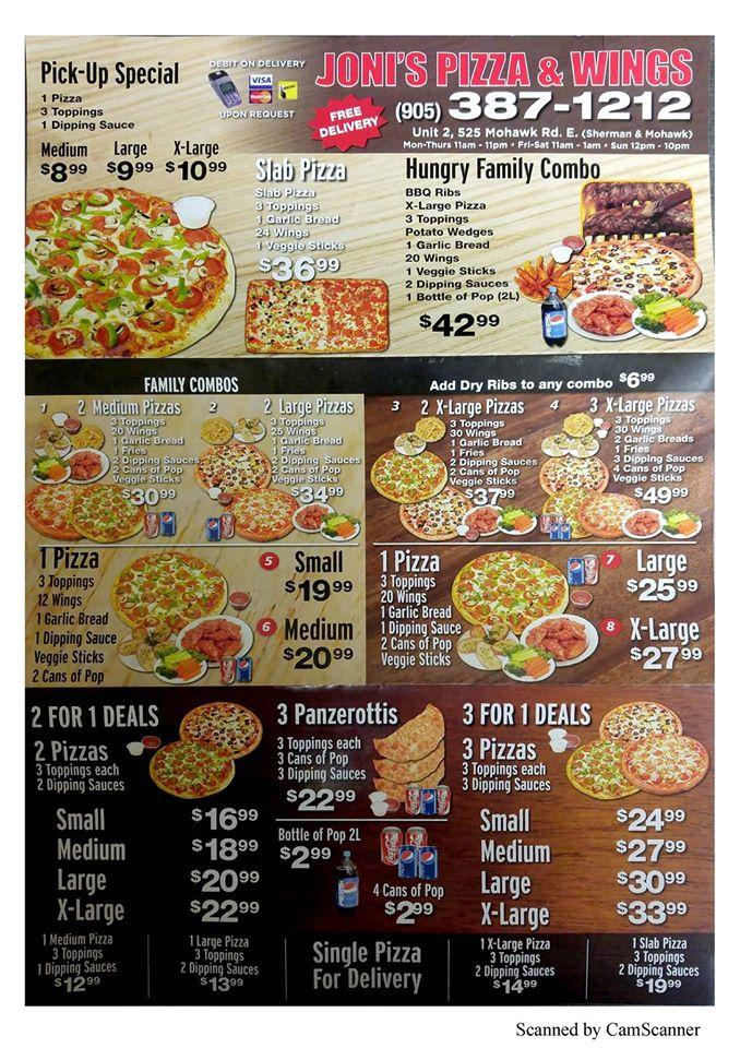 Menu at Maple Leaf Pizza & Wings pizzeria, Hamilton