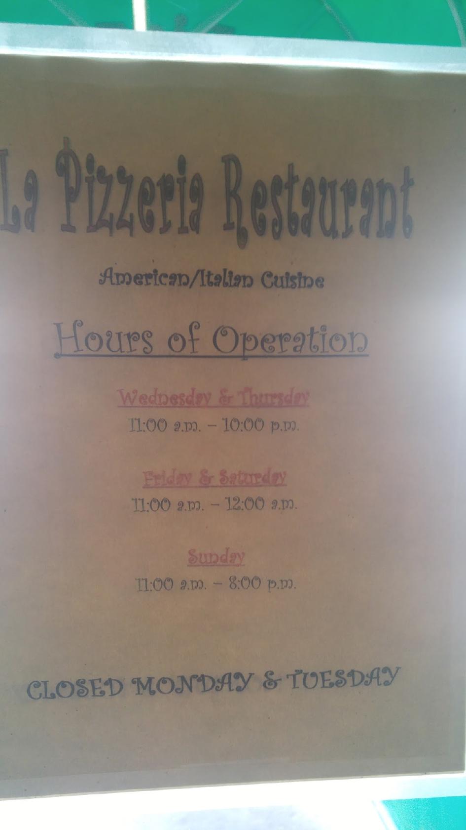 Lapizzeria Restaurant in Russells Point Restaurant reviews