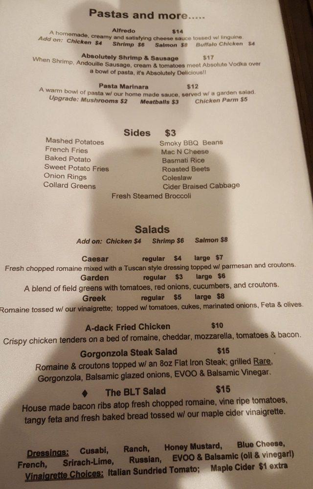 Menu at Indian Lake Restaurant, Indian Lake, NY30