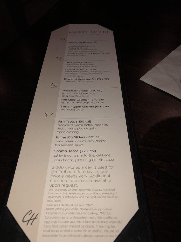 Menu at Chart House Prime steakhouse, Annapolis