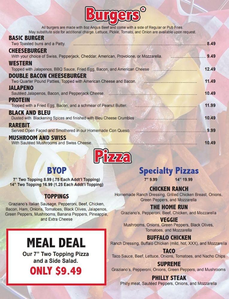 Menu at The U Neighborhood Grill pub & bar, Urbandale