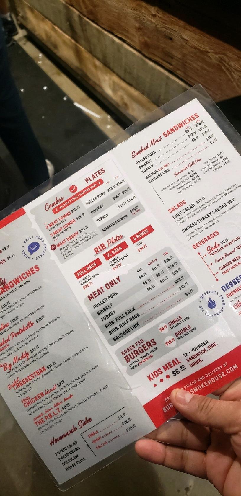 Menu at Sugarfire Wentzville BBQ, Wentzville