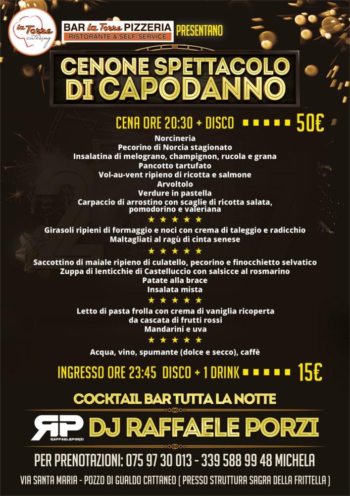 Menu Da Cenone Spettacolo Di Capodanno Ristorante, Italia