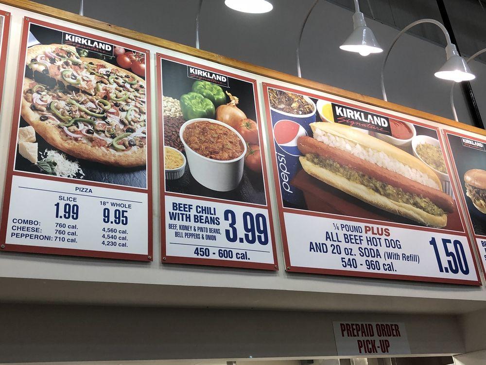 Menu at Costco Bakery, Kapolei