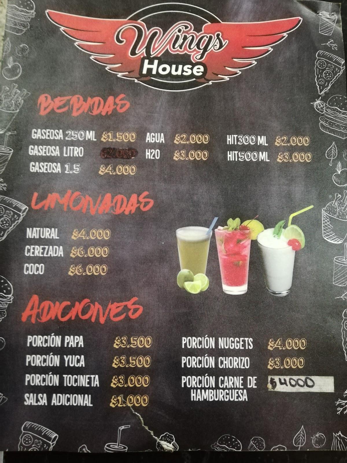 Menu at Wings House Mosquera restaurant, Mosquera