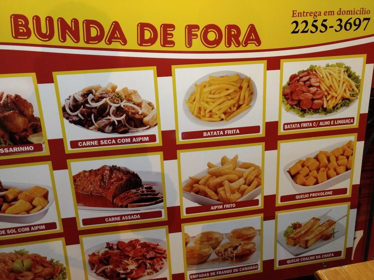 Menu at Bar Bunda de Fora, Rio de Janeiro, R. Barata Ribeiro