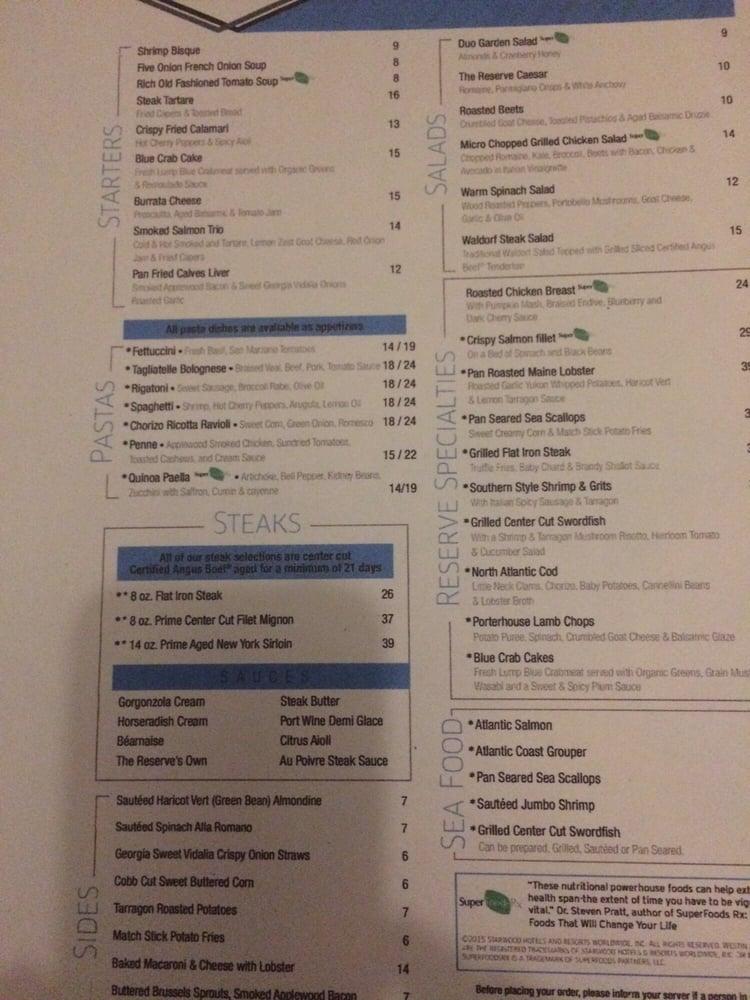 Menu at Harry's Lounge pub & bar, Jekyll Island