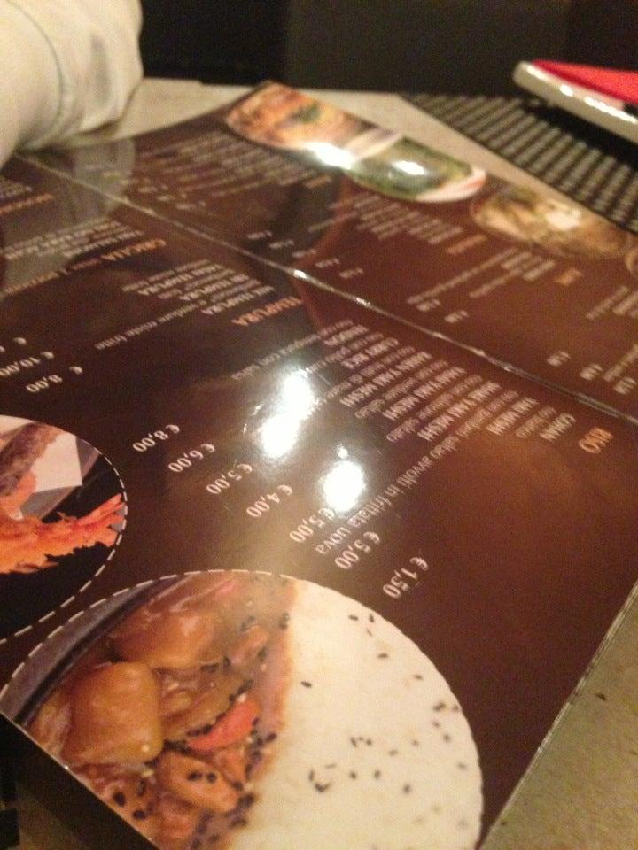 Menu di Ci Fusion 
