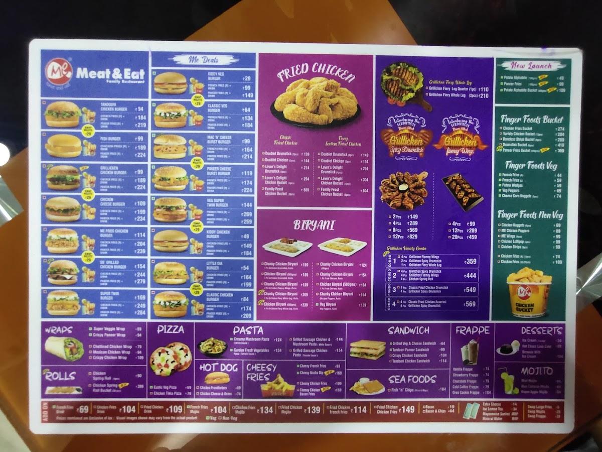 Menu at Meat & Eat Udumalpet, Udumalpet