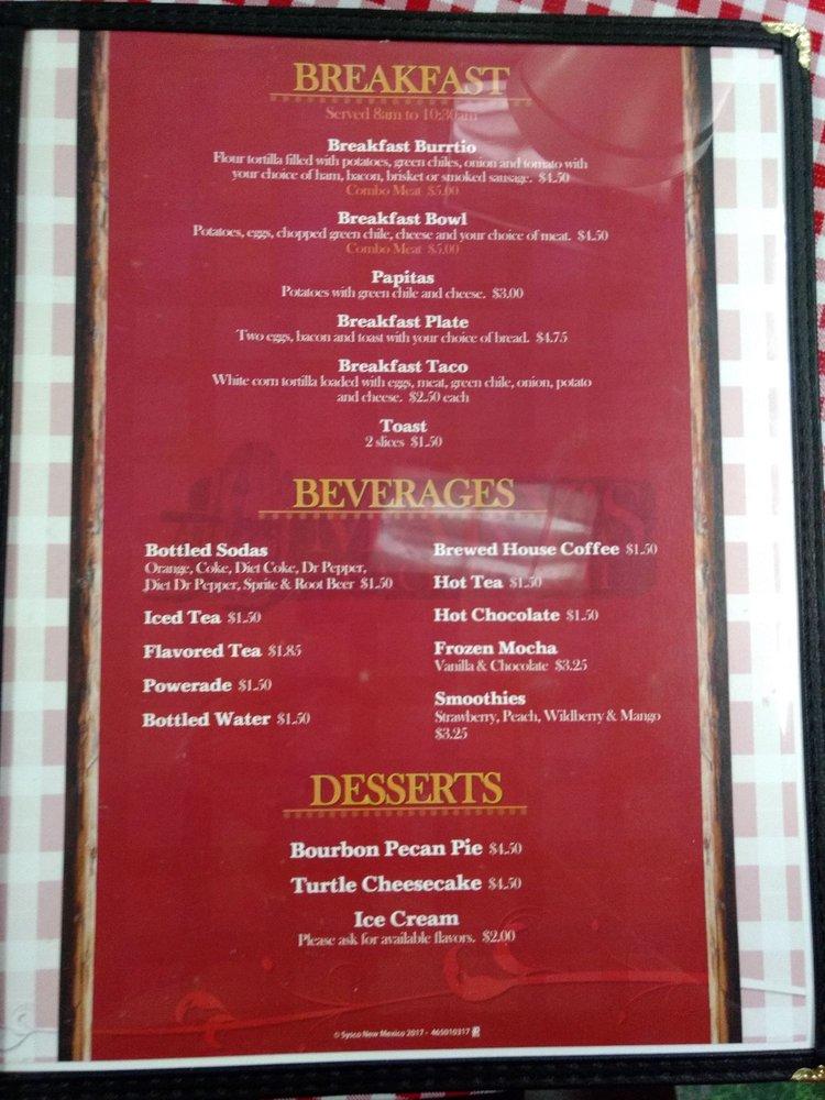 Menu at Mary's Back Porch pub & bar, Clayton