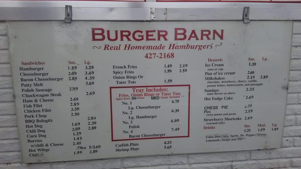 Menu At Burger Barn Jackson