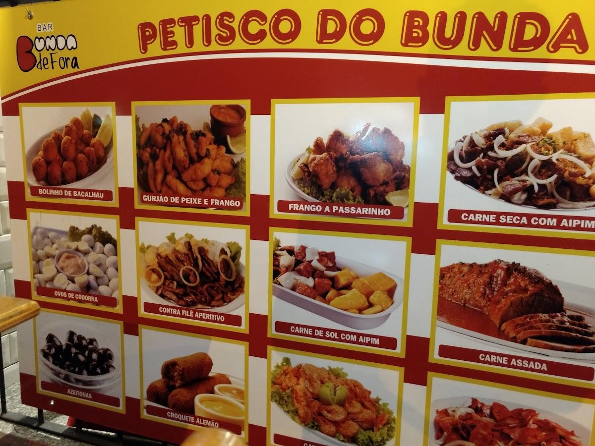 Menu at Bar Bunda de Fora, Rio de Janeiro, R. República do Peru