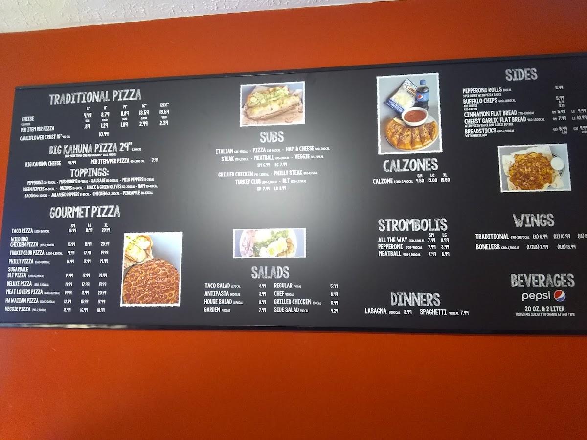 Menu at Creno's Pizza restaurant, McConnelsville, OH-60
