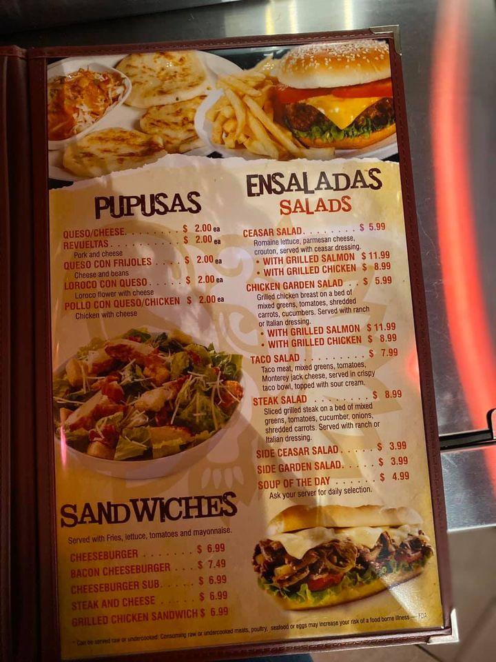 Menu at Azteca Bar and Grill, Walkersville
