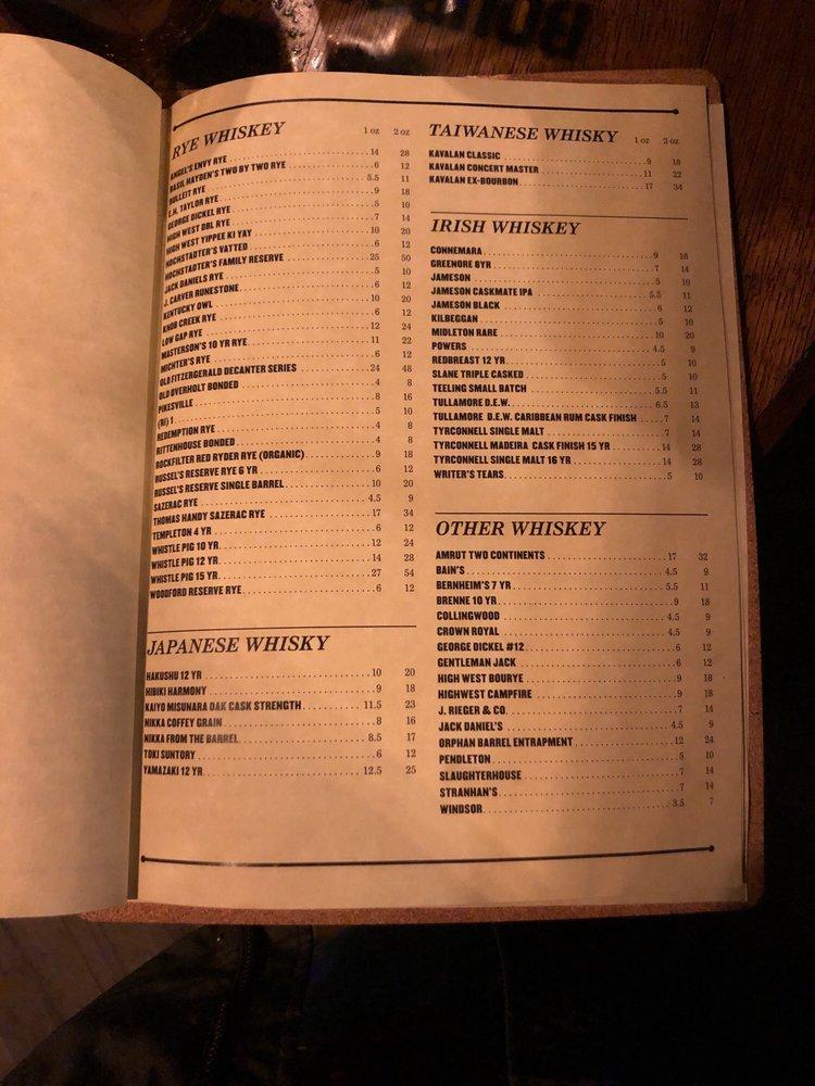 Menu at Whiskey Inferno Meat House & Craft Bar, Savage