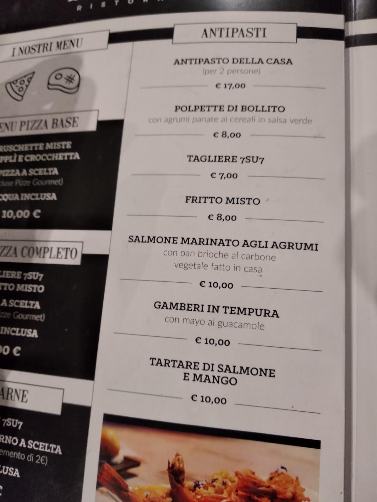 Menu di The View Lounge Bar Frascati 