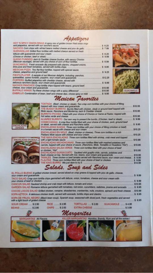 Menu at Los Cocos Locos of Alvarez restaurant, Loves Park, 205 E ...