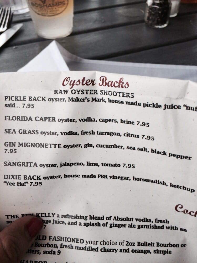 Menu at Boshamps Seafood and Oyster House restaurant, Destin