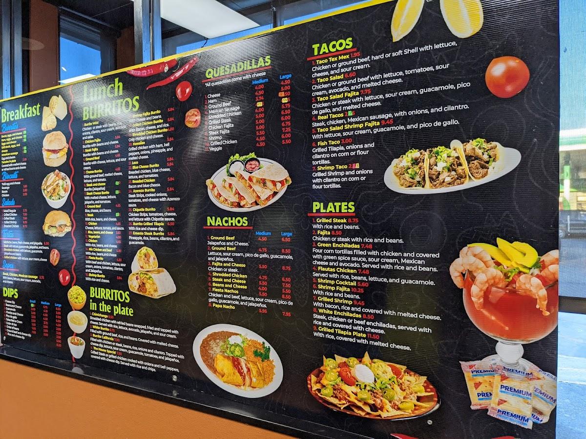 Menu at El Burrito restaurant, East Ellijay, 39 Maddox Cir