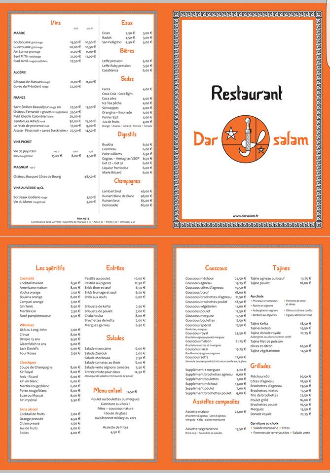 Menu de Dar Salam