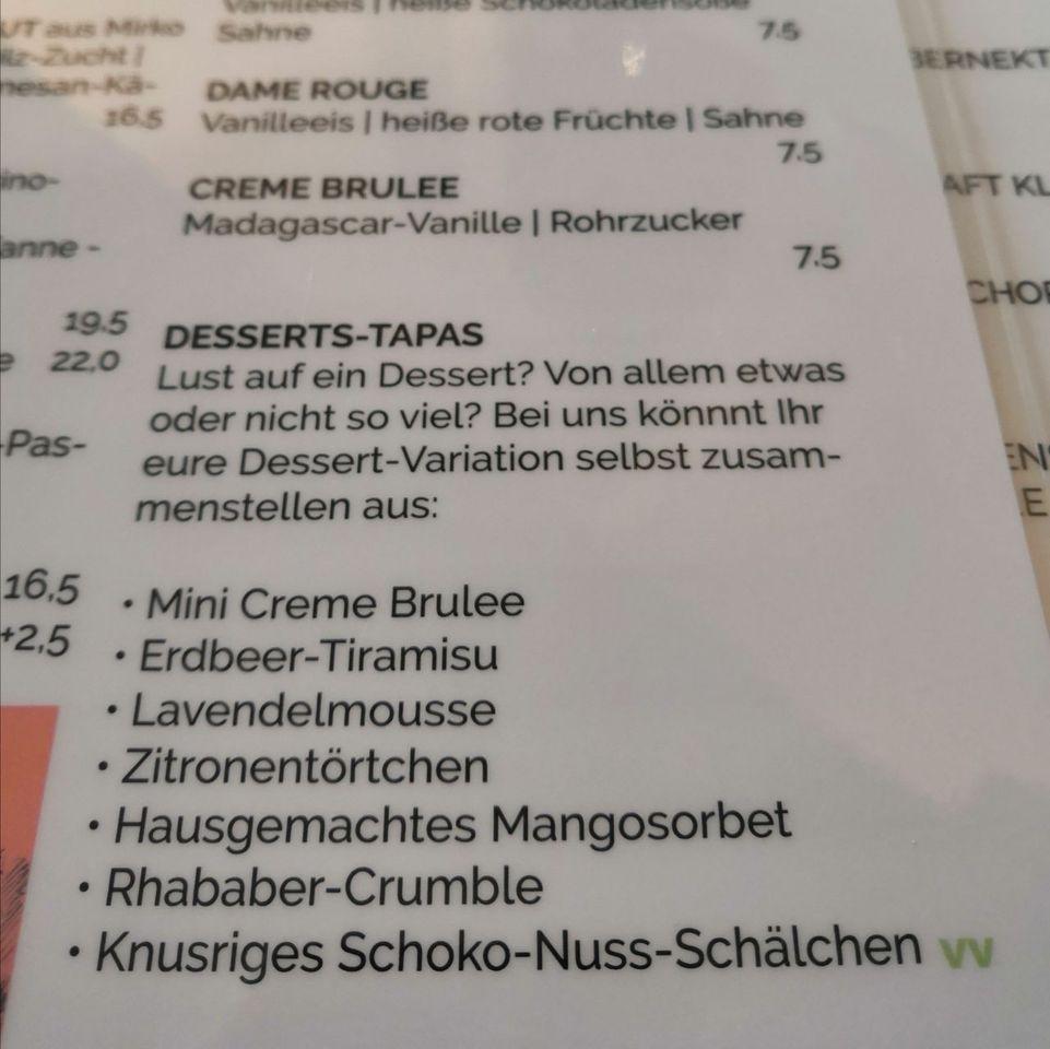 Menu at Unter der Linde •