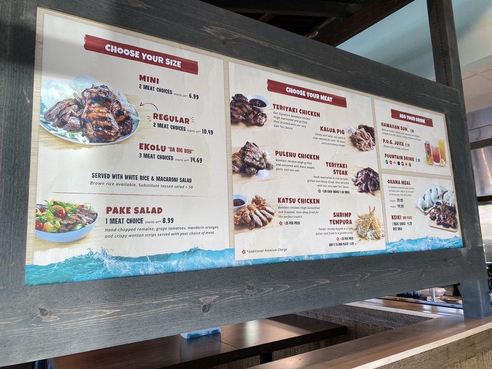 Menu at Mo' Bettahs Hawaiian Style Food restaurant, Layton