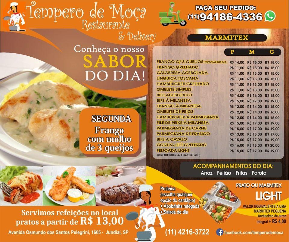 Restaurante Tempero de Moça, Jundiaí, Av. Osmundo dos Santos Pellegrini ...