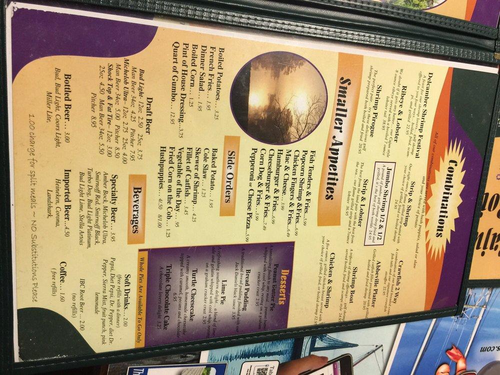 Menu at Cajun Boilers pub & bar, Hot Springs