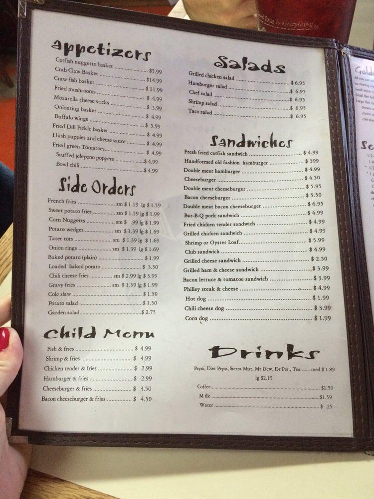Menu at Dixie Catfish restaurant, Atmore, AL21