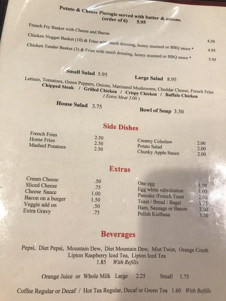 Menu at Brother Tom's Bakery, Pittsburgh
