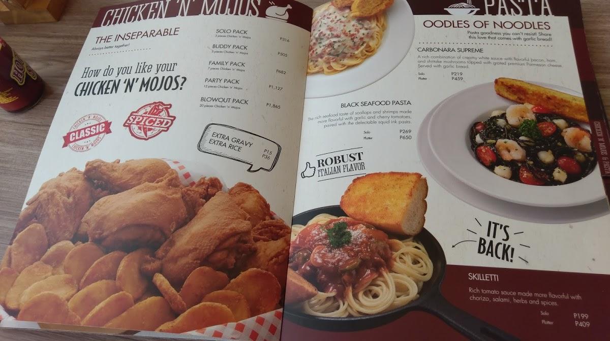 Menu at Shakeys Naic Branch restaurant, Naic
