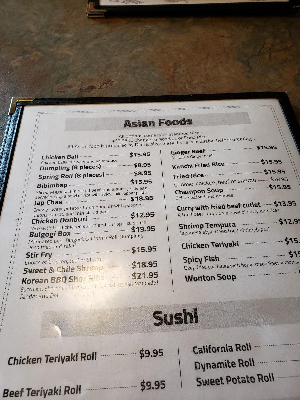 Menu at The Copper Kettle Restaurant, Creighton