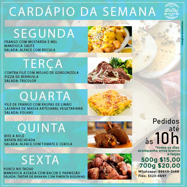 Du Chef Marmitaria cardápio